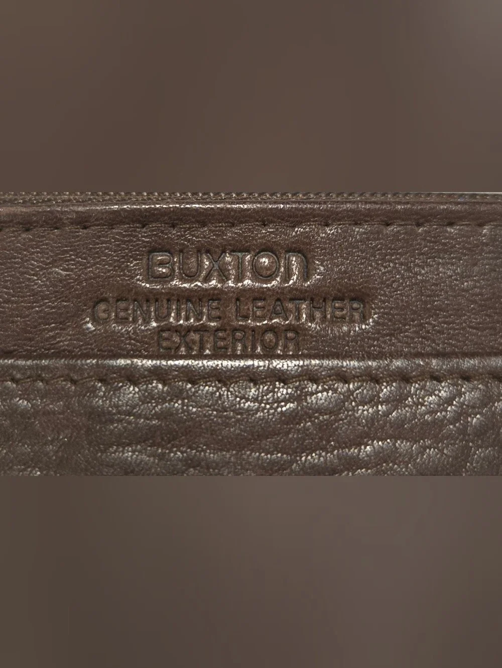 Buxton Brown Genuine Leather Men’s ID Wallet